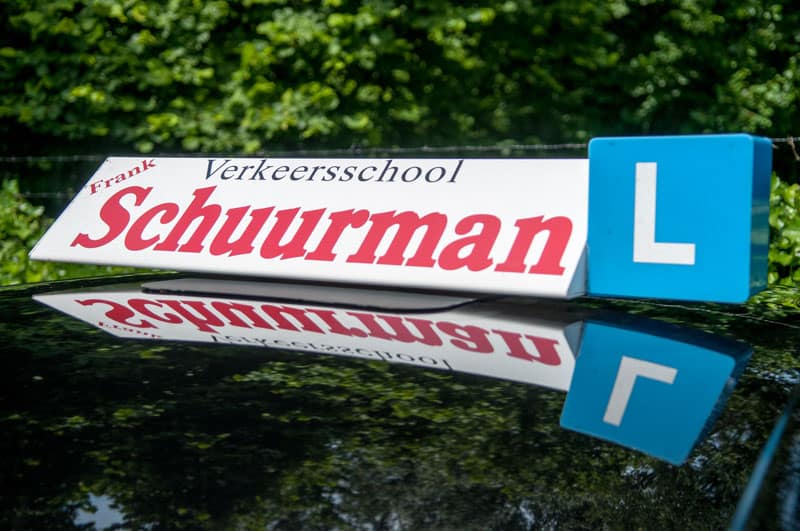 Dakbord Verkeersschool Frank Schuurman Apeldoorn - Autorijles Rijbewijs B